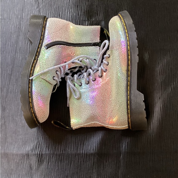 Dr. Martens Black and White Lace-Up Boots - Picture 3 of 15